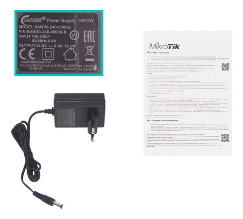 Mikrotik L5 5-sfp 1-sfp-combo-poe Console Switch Fibra Admin