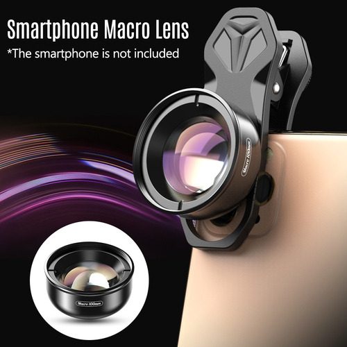 Apexel Apl-hb100mm - Lente Macro Universal Para Smartphone (