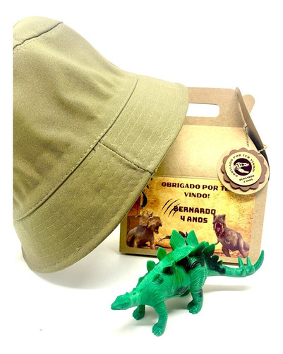 Lembrancinha Personalizada Paleontólogo Na Maletinha 10 Kits