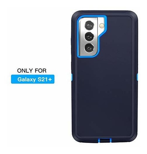 Imagen 3 de 6 de Funda Galaxy S21 Plus Aicase + Protector Admiral Blue/royal