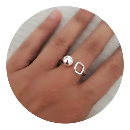 Anillo esfera astronomica 2025 plata