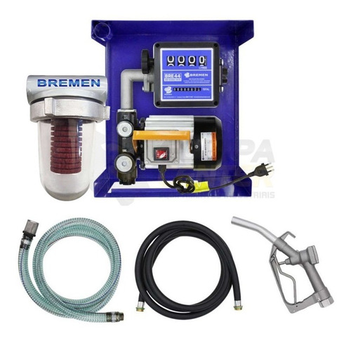 Kit De Abastecimento Diesel 220v 60l/min Com Filtro Cúpula