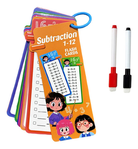 Kids Mathematics Flashcard 15 Tarjeta Compacto Sustracción