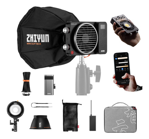 Luz Led Para Estudio De Vídeo Zhiyun Molus X100 Pro De 100 W