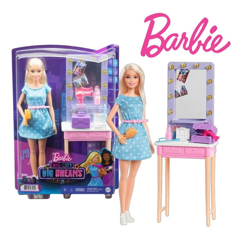 Muñeca Barbie Con Peinadora Big City Original