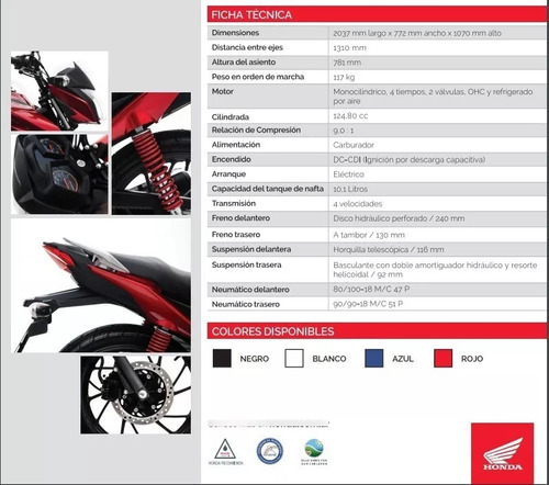 Honda Cb 125 Patentada $2.369.000 O 12de379000 (glh 150 Wave