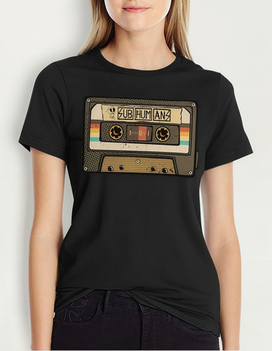 Subhumans-playera Retro Con Cinta De Cassette Para Mujer T
