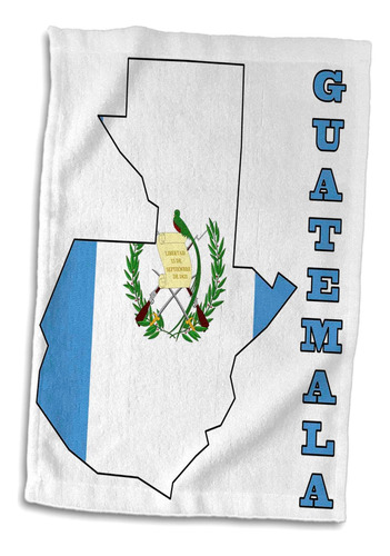 3d Rose The Flag Mapa De Contorno Y Word Guatemala Twl__1 To