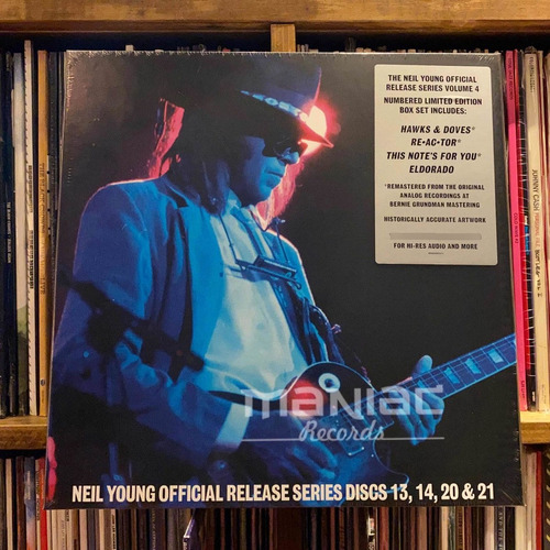 Neil Young Official Series Discs 13, 14, 20 & 21 Box Vinilos