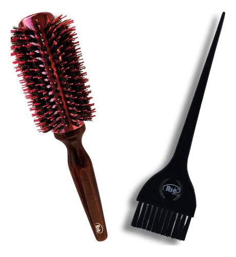 Riè Salon-pro Kit 1 Esc Prof Javali Frizz Contr 64+1 Pincel Cor Rosa