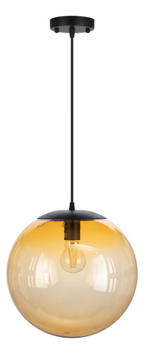 Lámpara Colgante Para Techo 30cm Ø Vd2054 Calux, Color Ámbar