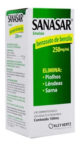 Sanasar Emulsão 100ml Benzoato De Benzila 