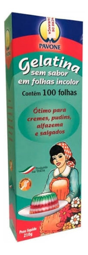 Gelatina Em Folhas Incolor Italiana 100 Folhas