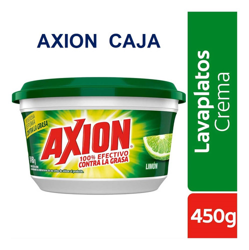 Caja Axion Lavaplatos En Crema  1x24x  450gr