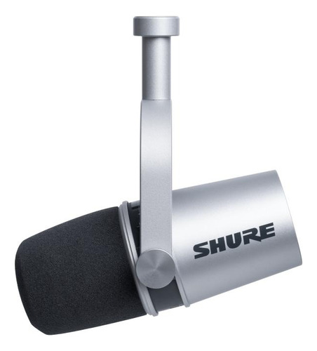 Xlr/usb Speech Microphone, Silver Mv7-s Shure