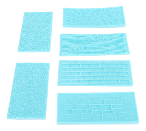 Moldes Para Estampado De Tartas, 6 Unidades, Con Textura De