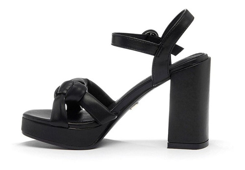 Imagen 2 de 6 de Sandalia Lady Stork Mujer Scarlet Noche Fiesta Taco 11 Cm