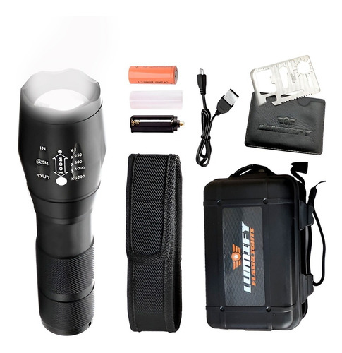 Linterna Led Tactica Lumify X9 Recargable Zoom + Kit Modelo Nuevo !