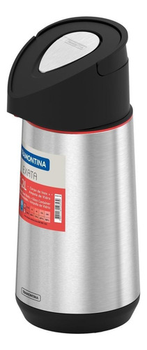 Termo Tramontina Exata Stainless steel with glass container de vidrio 1.2L