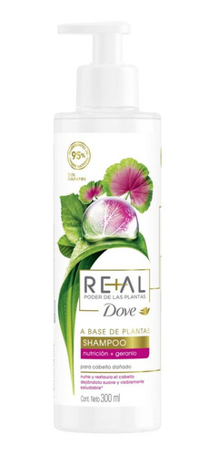 Shampoo Dove Poder De Las Plantas 300 Ml Geranio