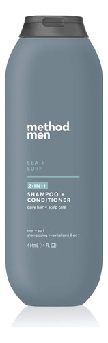 Method Champú 2 En 1 Para Hombre + Condimento, Mar + Surf,.