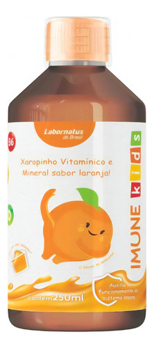 Imune Kids 250ml Suplemento De Vitaminas E Minerais Infantil Sabor Laranja