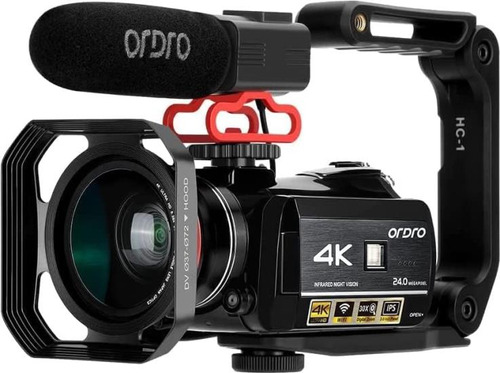 Videocámara Ordro 4k, Cámara De Vídeo Ac3 Ultra Hd 4k 1080p 