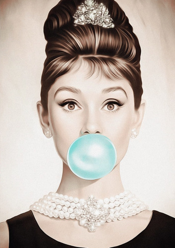 3 Placas Decorativas Quadro Divas Marilyn Audrey Hepburn A3