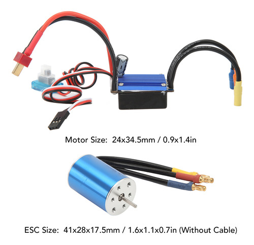 Motor Esc Rc Sin Escobillas 25a 2435 4800kv Motor Para Hsp P