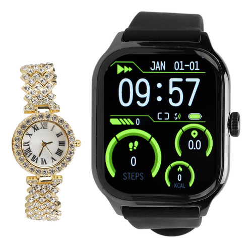 Juego De Pulsera Y Reloj Inteligente Con Pantalla Táctil De