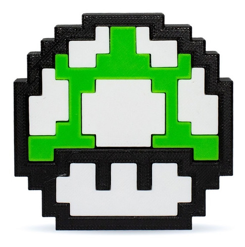 Imagen 1 de 4 de Honguito/toad - Pixel Super Mario Figura Impresa En 3d 