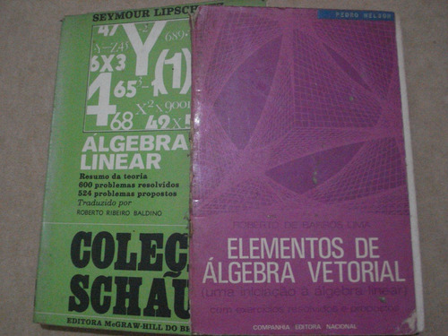 2 Livros De Algebra - Matematica