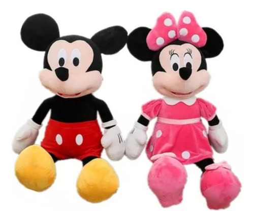 Set Peluches Mickey Y Minnie Mouse 30 Cm