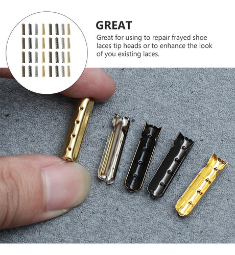 100 Piezas De Metal Duradero Con Punta De Cordón Para Zapato