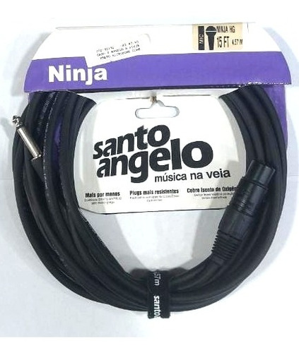 Cabo S.angelo Ninja Microfone P10 X Xlrf 4,57m