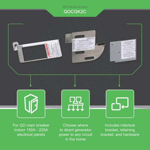 Interlock Kit Square D Qocgk2c Qo Y Qom2 Main Breaker