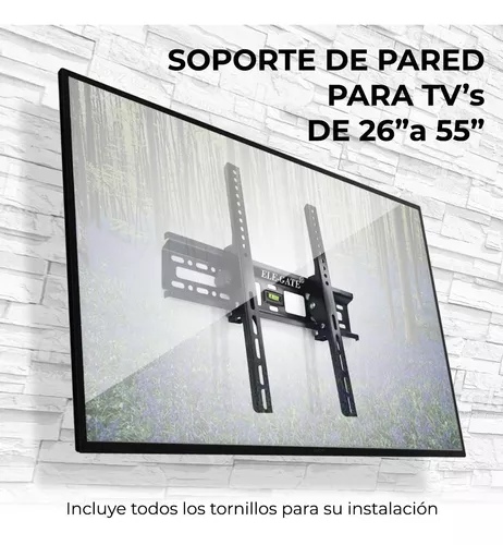 Soporte para TV/Monitor de 30 a 80 Negro de Pared - ELE-GATE