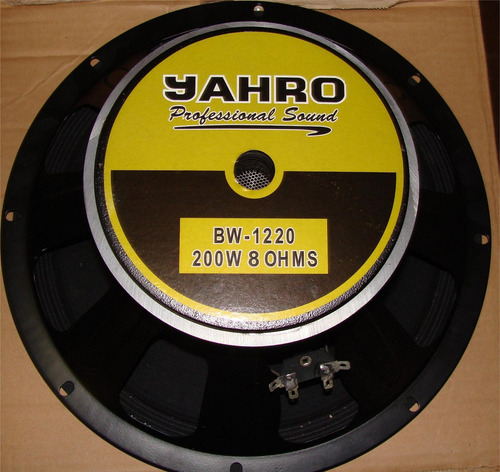 Imagen 3 de 5 de Parlante Woofer Jahro 12 PuLG 8 Ohms 200w Ala Tela