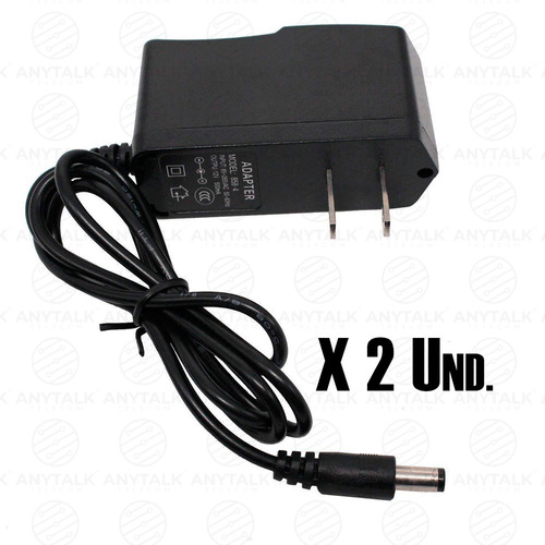 Transformador 12v 500ma (0.5a) De 110v Ac A 12v Dc Cctv X2