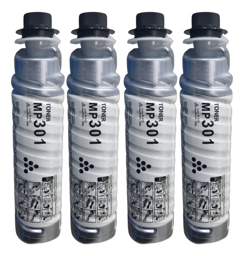 4 Unid Toner Generico Para Ricoh Mp301 301spf Lanier 301spf 