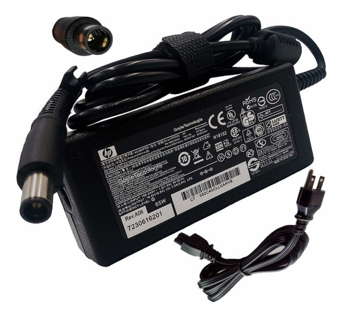 Cargador Hp Compaq Dv4 Dv5 Dv7 Pin Centro 18.5v 3.5a