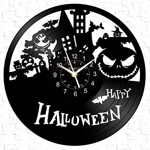 Decoración De Pared De Halloween, Reloj De Vinilo De 120 De