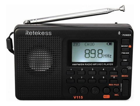 Grabador Retro Radio Mp3 Am De Banda Completa