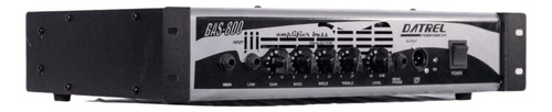 Kit Amplif Bas800 E Cubo Passivo Bas1x15 Datrel 800w Bas1x10 Cor Preto 110v/220v