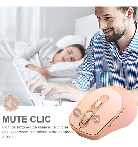 Mouse Free Wolf X7 Mouse Inalámbrico Silencioso Ergonómico