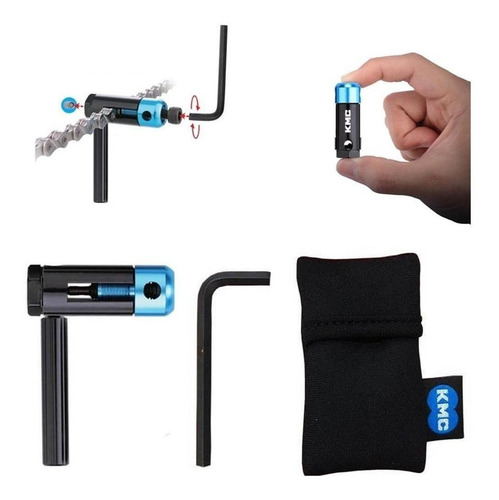 Imagen 2 de 9 de Corta Cadena Bicicleta Mini Chain Tool Portatil Kmc