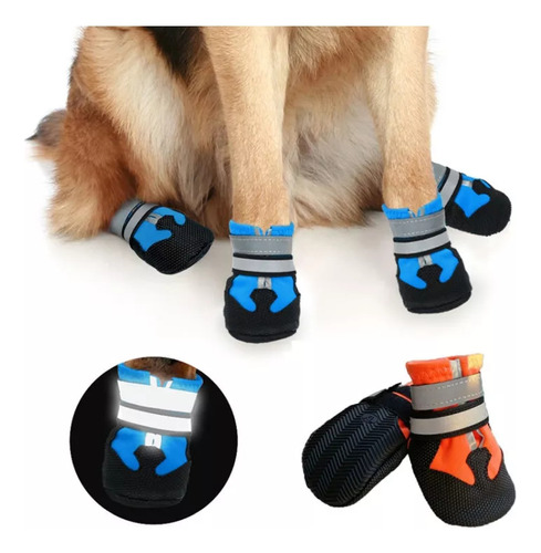 Zapatos Para Perros Al Aire Libre Impermeables Y Cálidos De