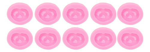 Molde De Silicona Para Galletas, 10 Unidades, Rosa, Resisten