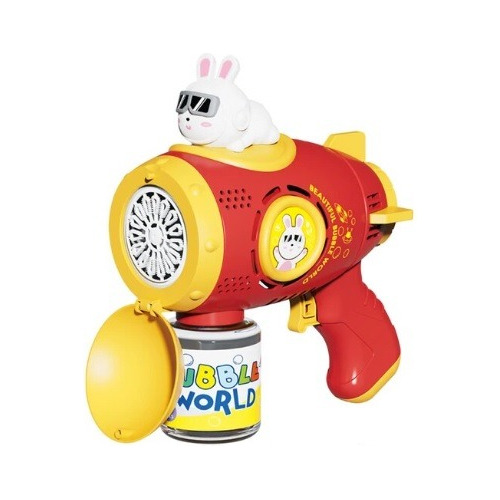 Pistola De Burbujas Automática Sin Parar! Niños Space Rabbit