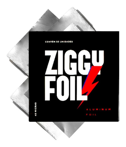 Alumínio Para Narguilé Ziggy Foil 50 Folhas 40 Micras